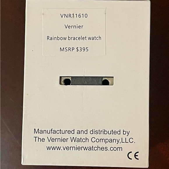 Vernier Womens Rainbow Round Iridescent Bracelet Watch W/ Sleek Silver Dial NWT - Picture 7 of 12